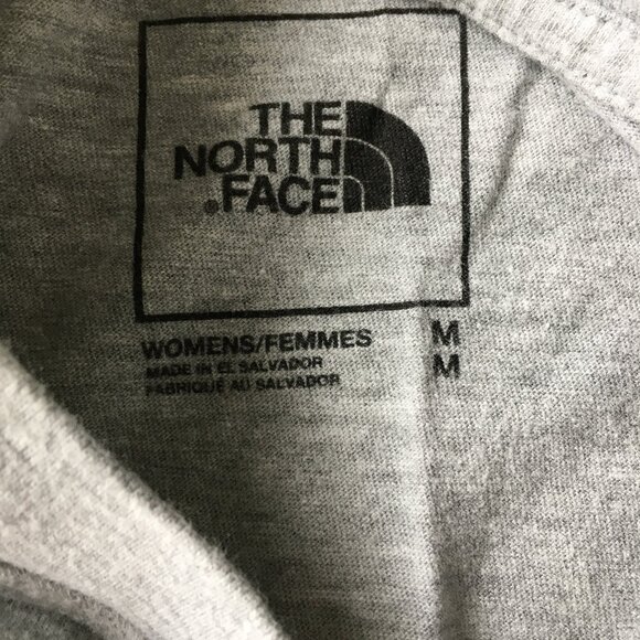 THE NORTH FACE Gray White Logo Print Short Sleeve Shirt - Picture 2 of 7